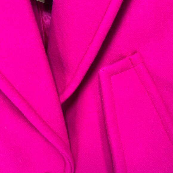 Michael Kors Collection Wool Melton Reefer Coat Sz 2 - Picture 9 of 13